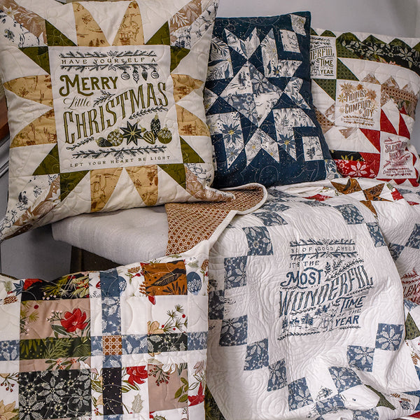 Moda Old World Yuletide Pillow Bundle Printed Pattern