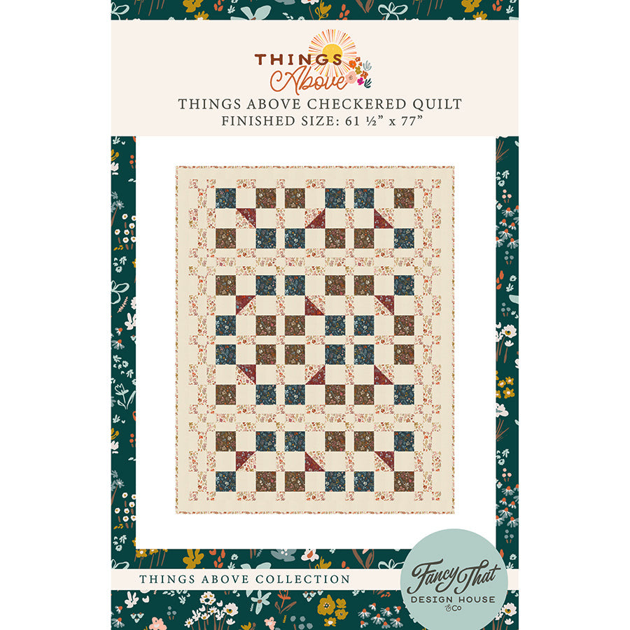 Moda Things Above Checkered Quilt Printed Pattern - PREORDER