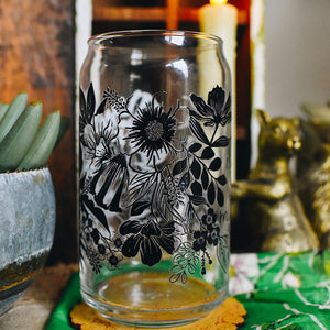 It Is Well With My Soul Florals Glass Can