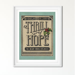 A Thrill of Hope Art Poster Print
