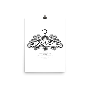 Clothe Yourselves with Love Art Poster Print