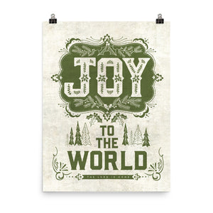 Joy to the World Art Poster Print