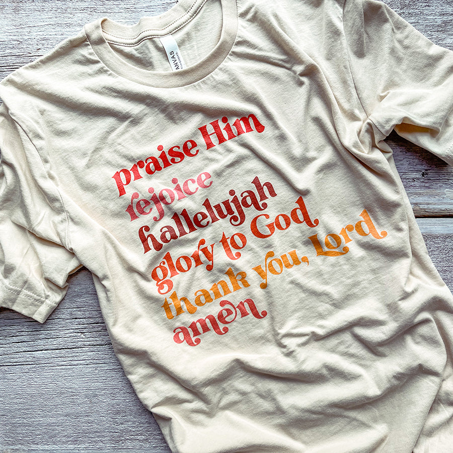 Praises Tee / T shirt - colorful print
