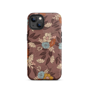 Floral Bouquet Dual Layer iPhone case - plum