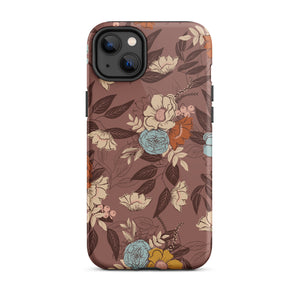 Floral Bouquet Dual Layer iPhone case - plum