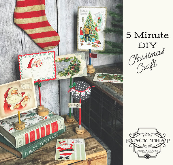 5 minute DIY Tinker Toy Christmas Craft - Fancy That Design House & Co.