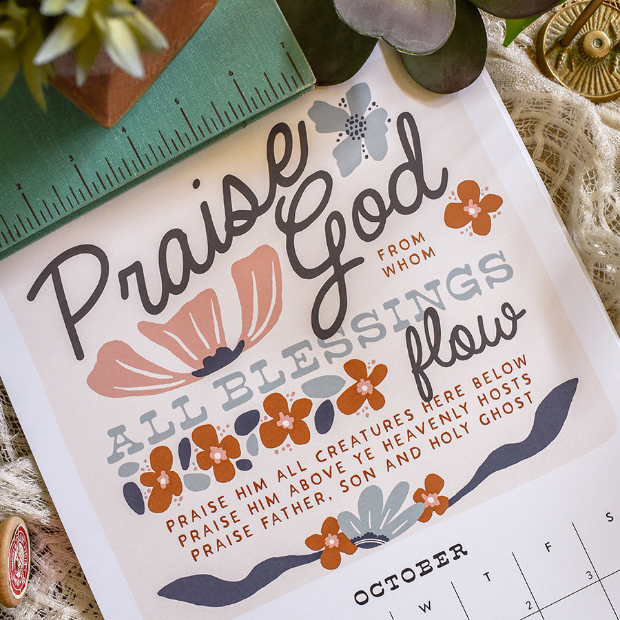 2025 Hymns & Hope Wall Calendar