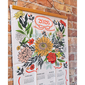 2026 Floral Tea Towel Calendar - PREORDER