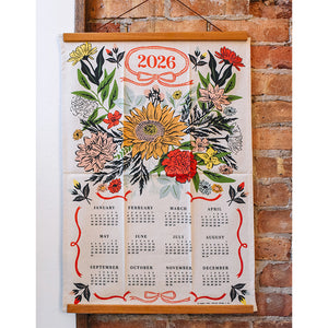 2026 Floral Tea Towel Calendar - PREORDER