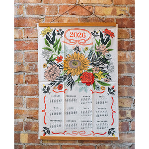 2026 Floral Tea Towel Calendar - PREORDER