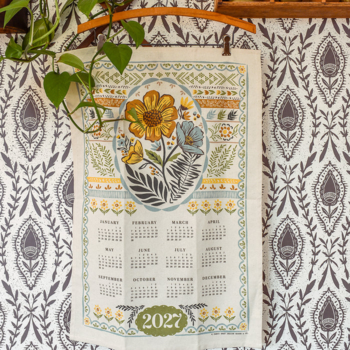 2027 Vintage Inspired Tea Towel Calendar - PREORDER