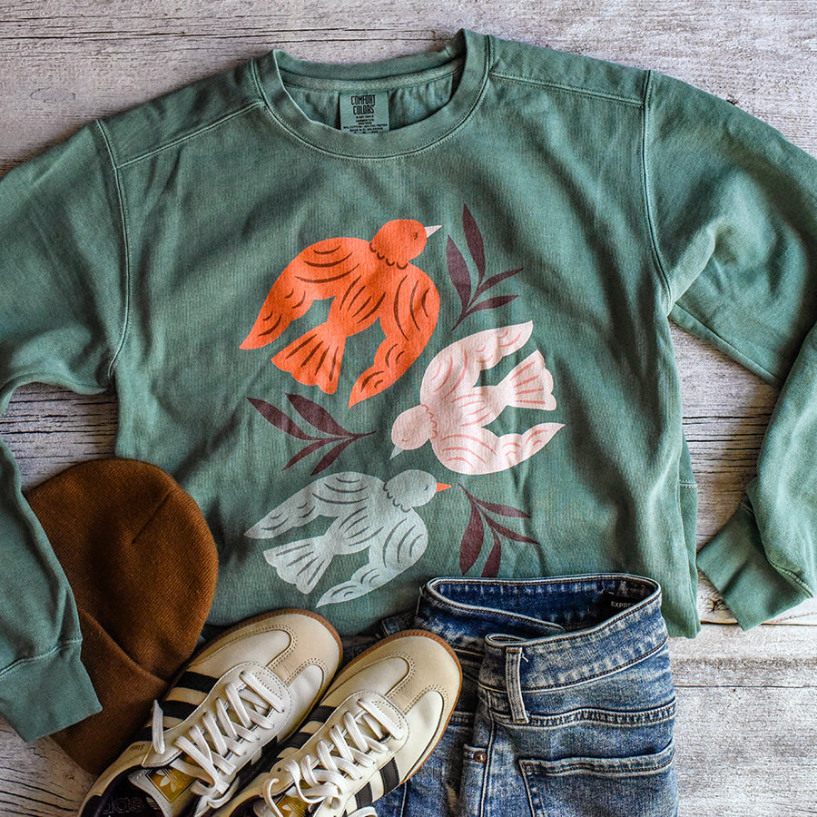 Bird Garment Dyed Sweatshirt