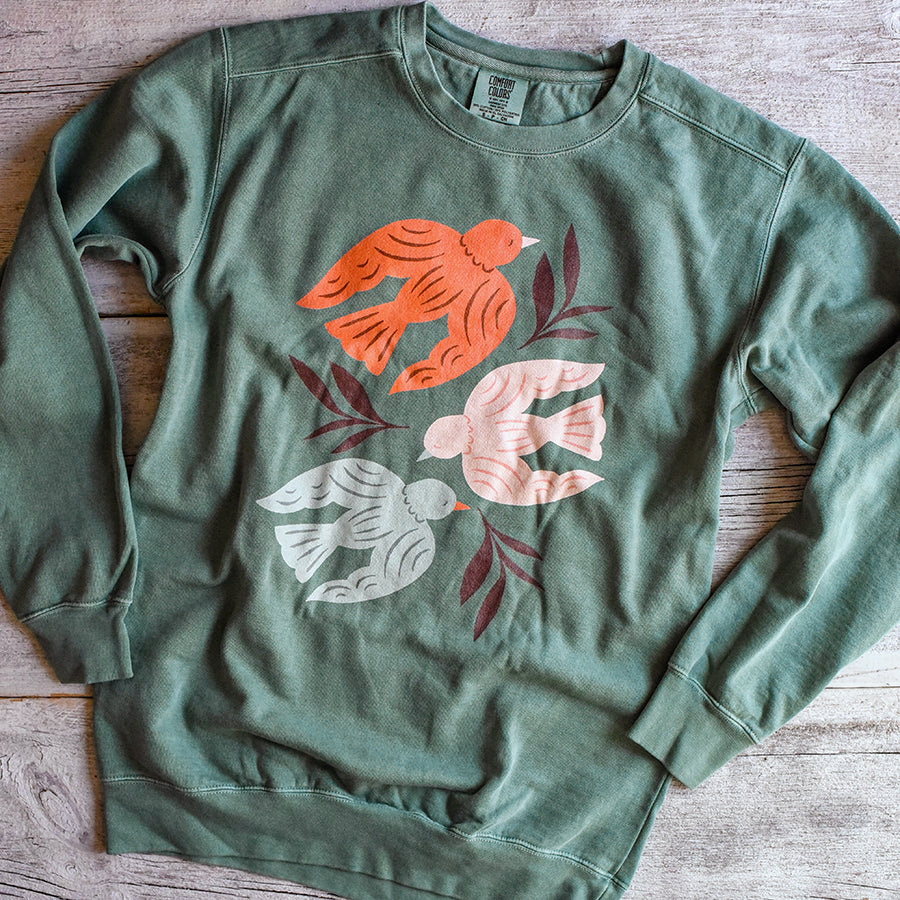 Bird Garment Dyed Sweatshirt