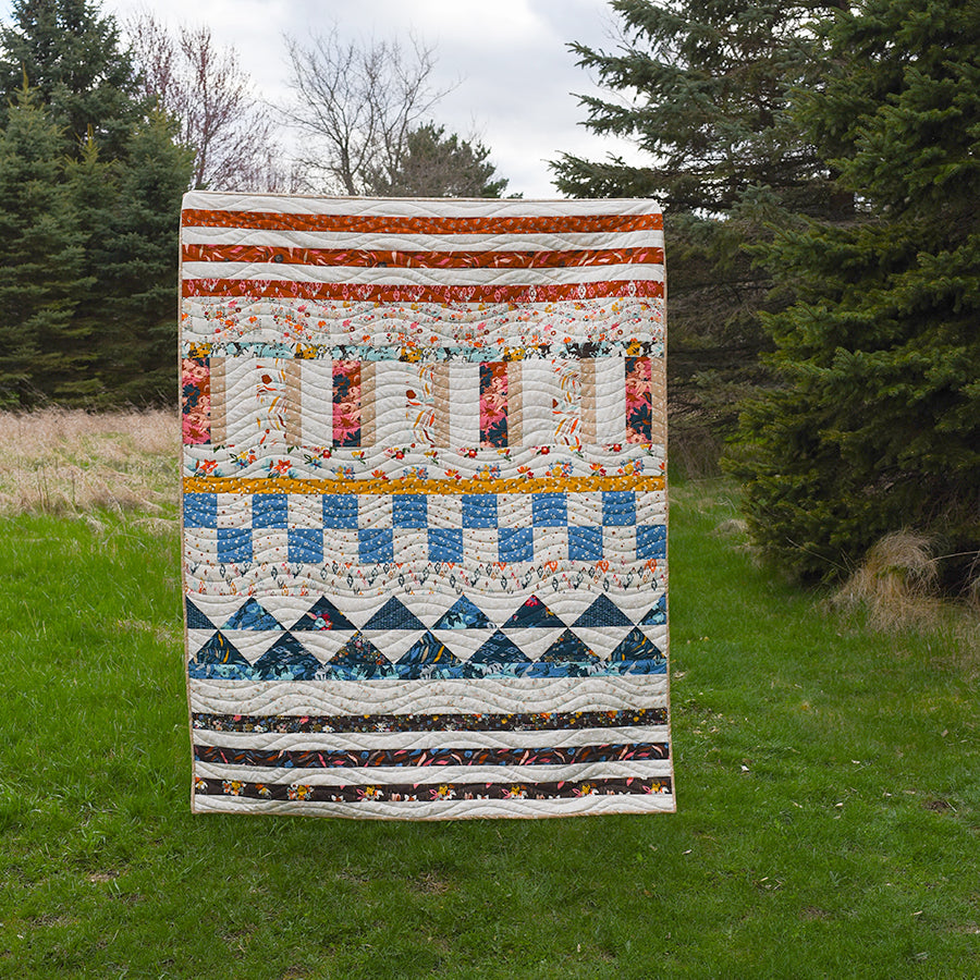 Moda Boho Haven Row Quilt Printed Pattern - PREORDER