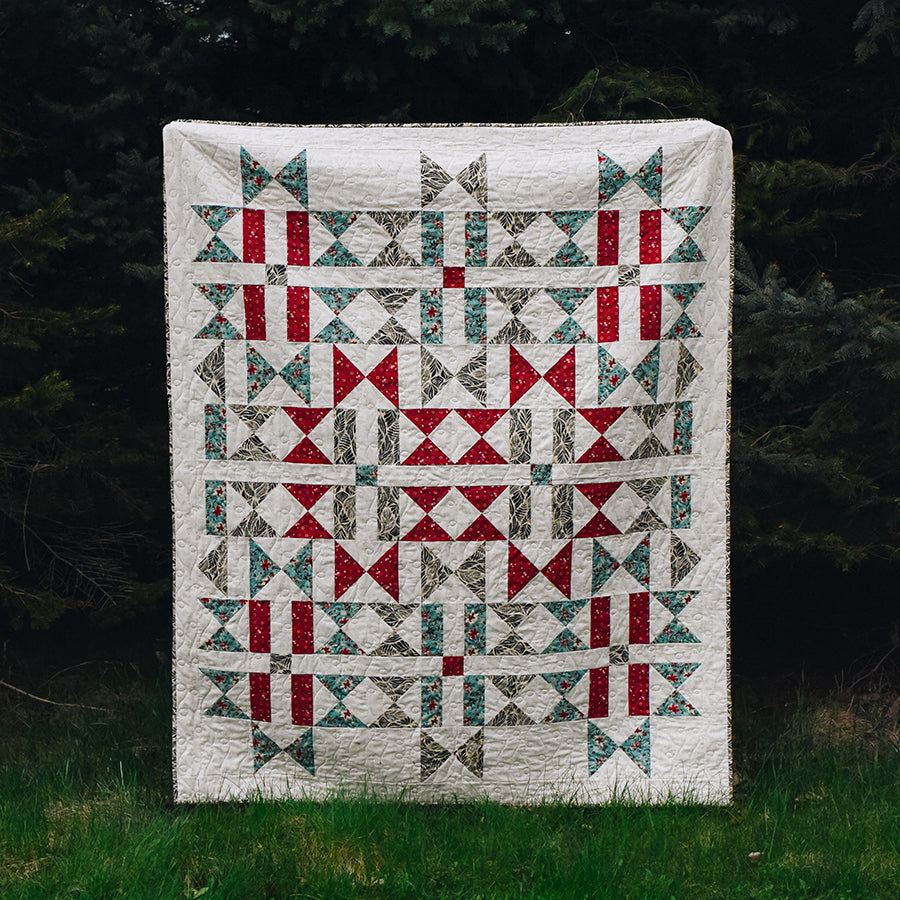 Moda Flora + Thread Echoed Quilt Printed Pattern Booklet - PREORDER
