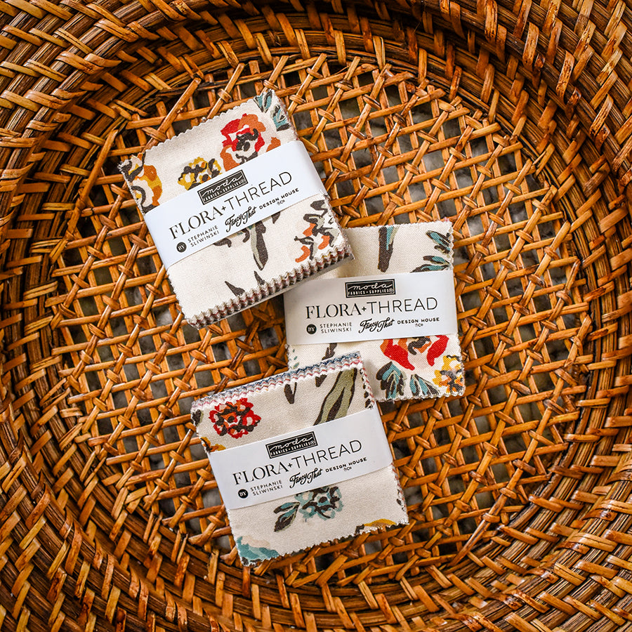 Moda Flora + Thread MIni Charm, 3 Pack - PREORDER