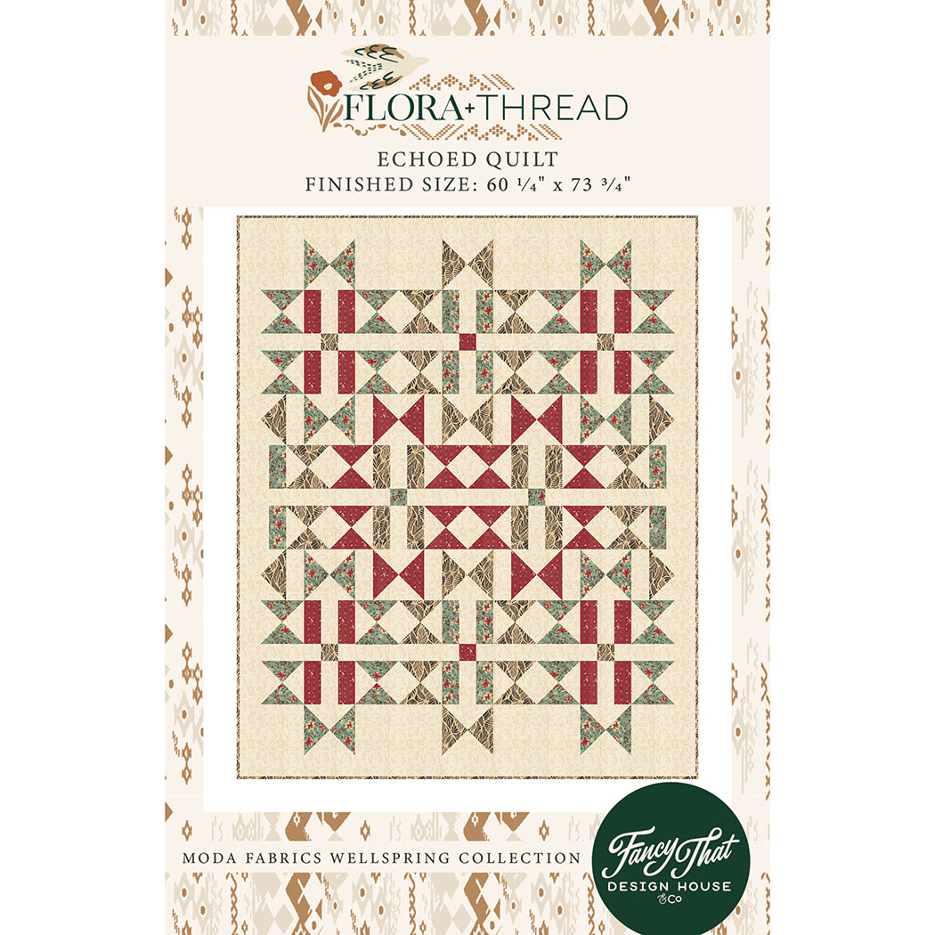 Moda Flora + Thread Echoed Quilt Printed Pattern Booklet - PREORDER