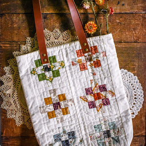 Forage Pocket Tote 2 sided Quilted Bag Pattern - PDF download