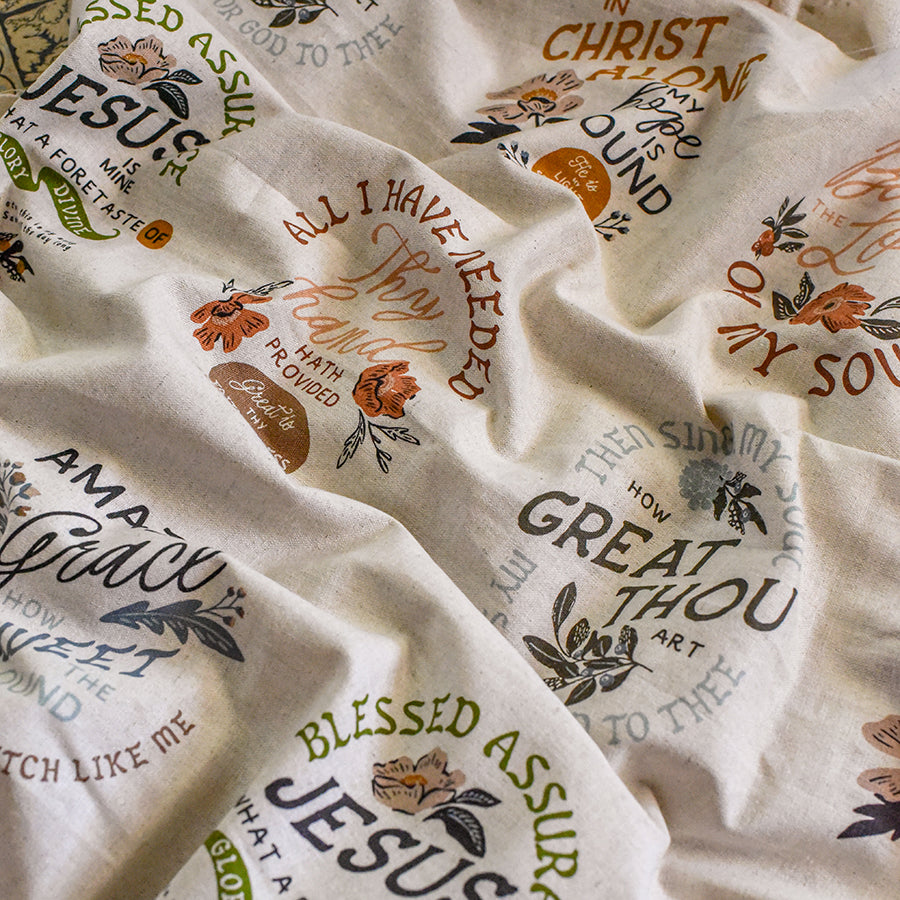 Moda Wellspring Panel MOCHI LINEN CANVAS (small prints) - PREORDER