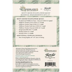 Moda Woodland & Wildflowers Misty Moor Quilt - PDF Digital Download