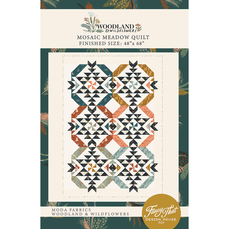 Moda Woodland & Wildflowers - Mosaic Meadow Quilt - PDF Digital Download