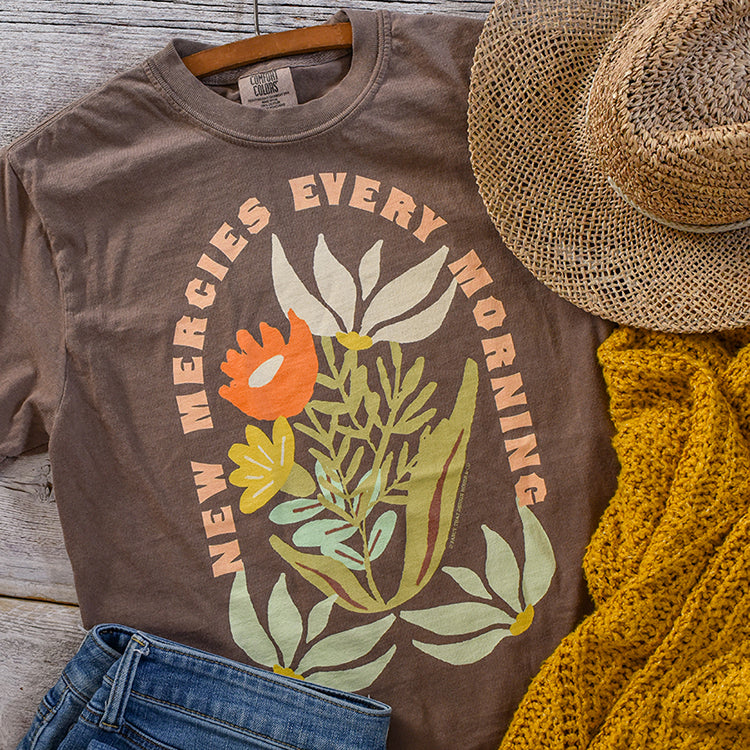 New Mercies Every Morning Comfort Colors 100% Cotton Tee / T Shirt
