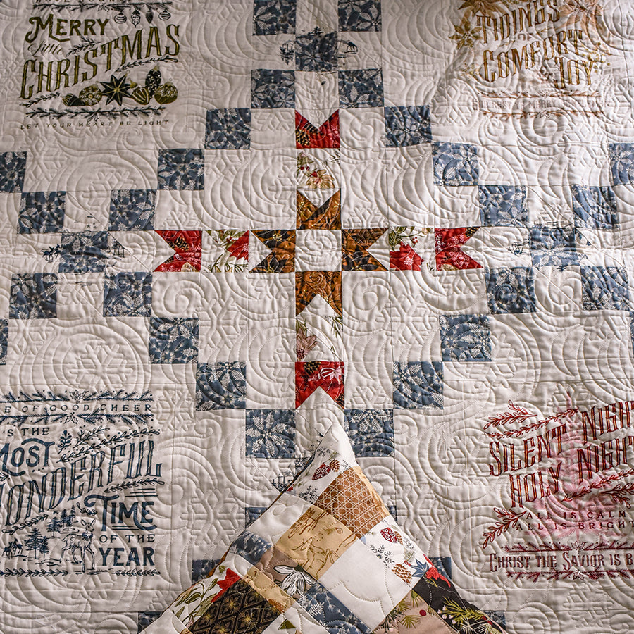 Moda Old World Yuletide Cozy Quilt Printed Pattern - PREORDER