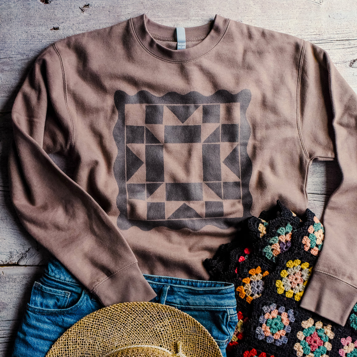 Quilt Block Premium Sweatshirt
