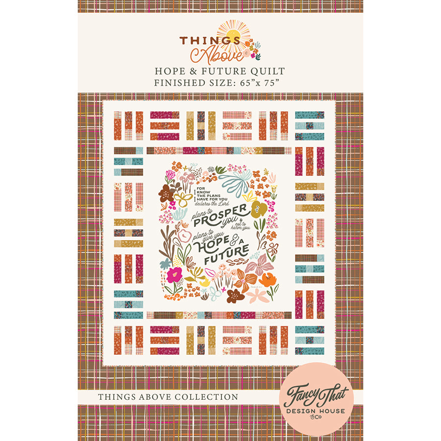 Moda Pattern Books Moda Things Above Hope and Future Quilt Printed Pattern Booklet - Fancy ...