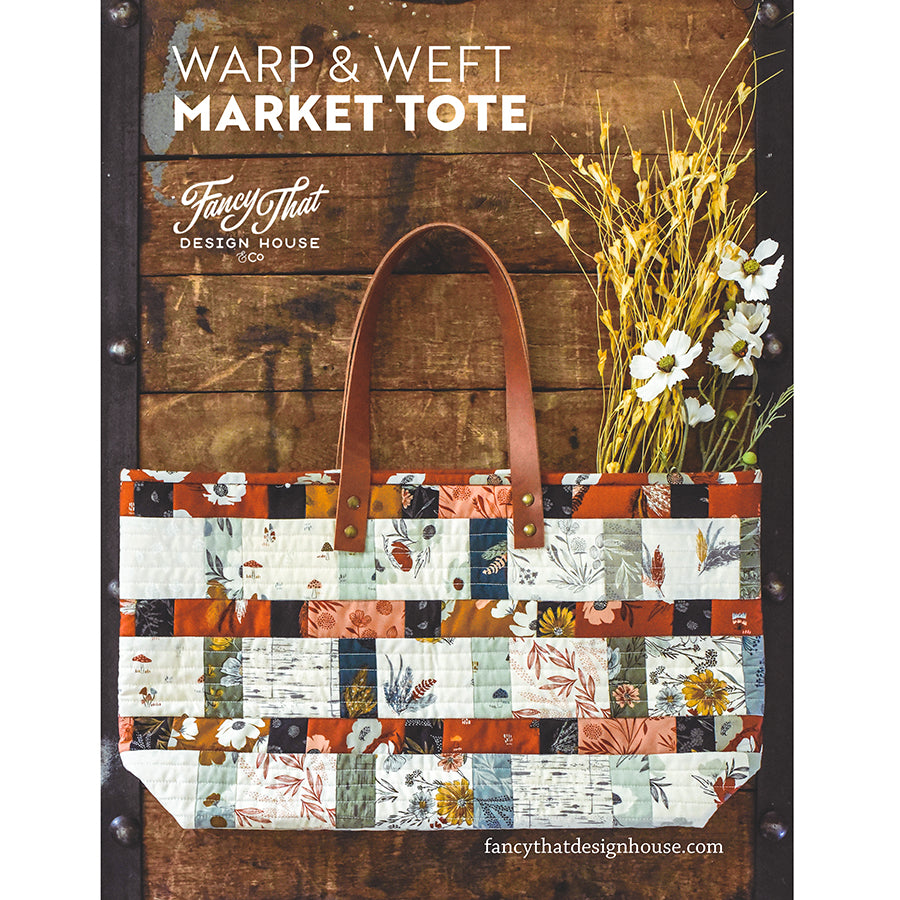 Warp & Weft Market Tote Quilted Bag Pattern - PDF download