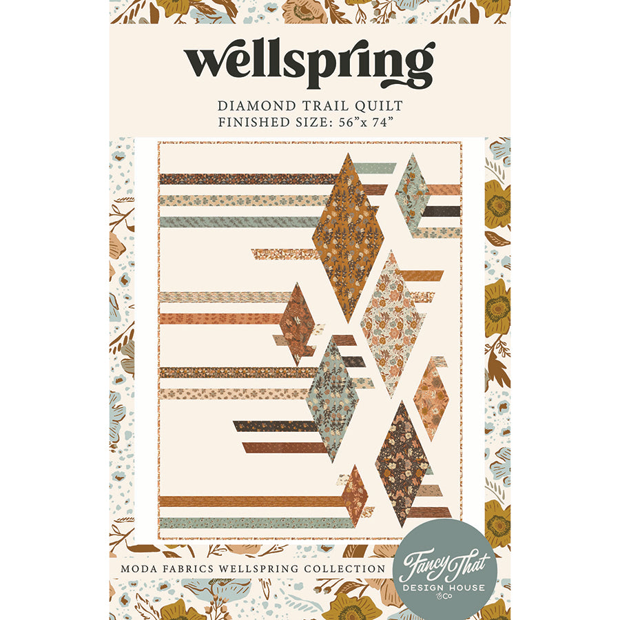 Moda Wellspring Diamond Trail Quilt Printed Pattern Booklet - PREORDER