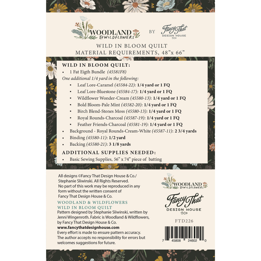 Moda Woodland & Wildflowers - Wild In Bloom Quilt Booklet