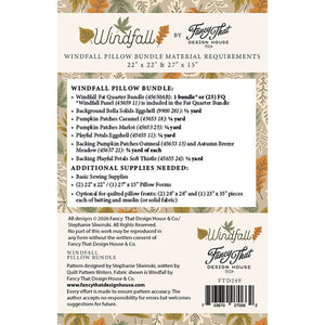 Moda Windfall Pillow Bundle Printed Pattern Booklet - PREORDER