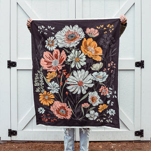 Moda Woodland & Wildflowers Panel Charcoal - NOW AVAILABLE!