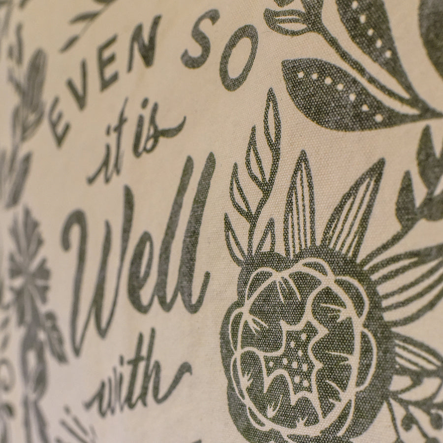 It is Well with my Soul Large Canvas Raw Edge Banner