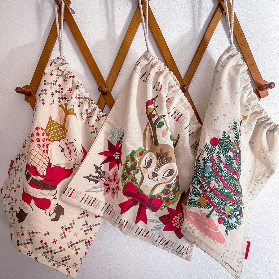 Moda Twinkle & Tinsel Cotton Drawstring Bag PREORDER