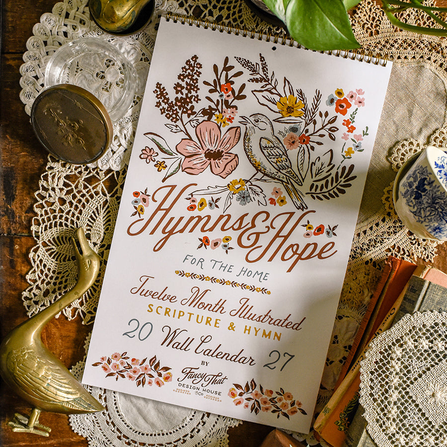 2027 Hymns & Hope Wall Calendar - PREORDER