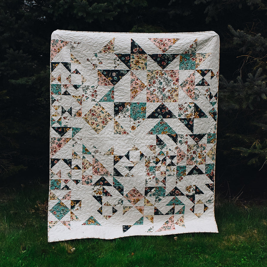 Moda Flora + Thread Settling In Quilt Printed Pattern Booklet - PREORDER