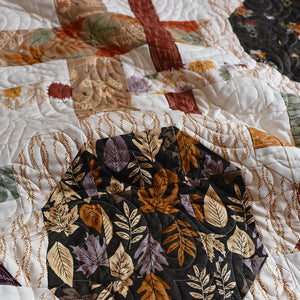 Moda Windfall Sunflower Plaid Quilt Printed Pattern Booklet - PREORDER
