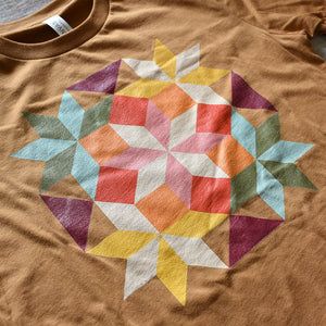 Bright Colorful Quilt Block / Barn Quilt Tee / T Shirt