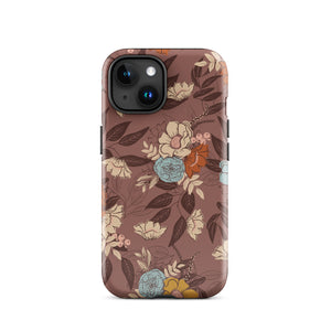 Floral Bouquet Dual Layer iPhone case - plum