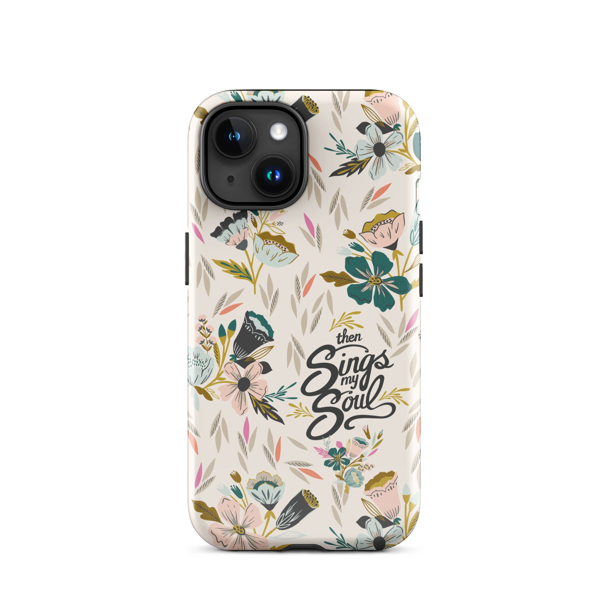 Then Sings My Soul floral Dual Layer iPhone case Fancy That