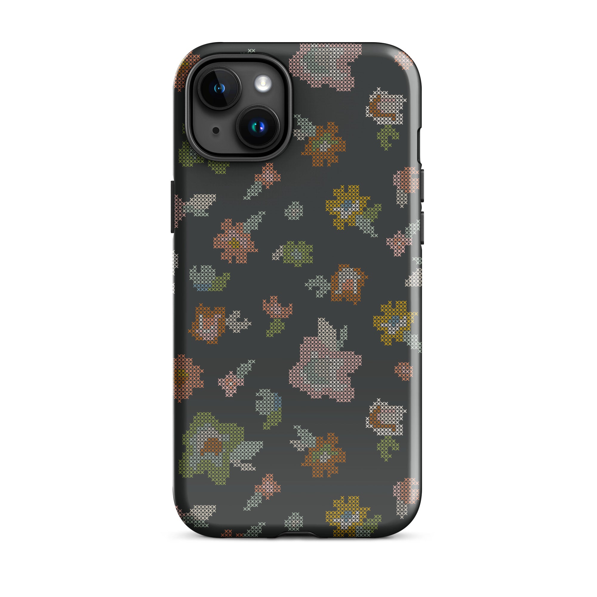 Cross Stitch Floral Dual Layer iPhone Case Cross Stitch Floral Dual Layer iPhone Case