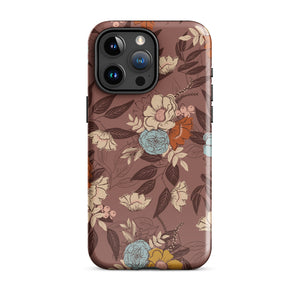 Floral Bouquet Dual Layer iPhone case - plum