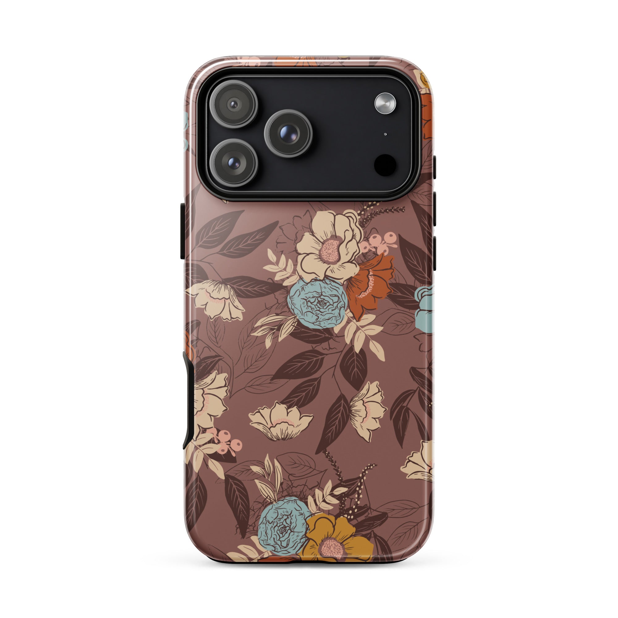 Floral Bouquet Dual Layer iPhone case - plum Floral Bouquet Dual Layer iPhone case - plum
