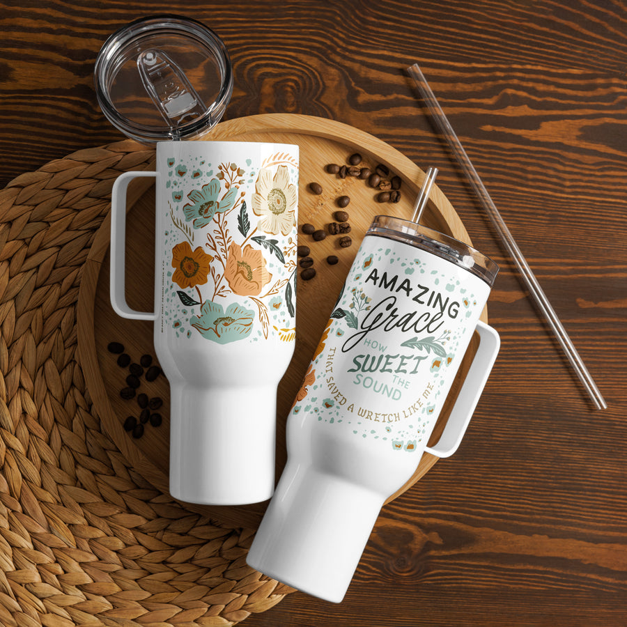 Amazing Grace Travel mug with Handle - Wellspring