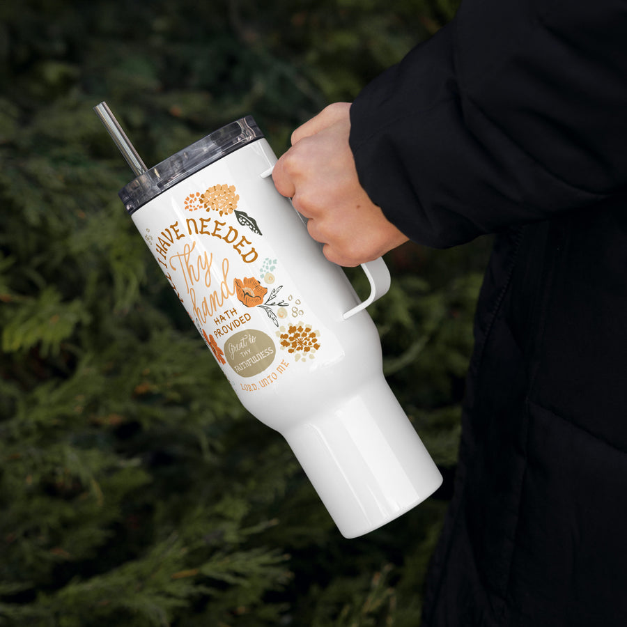 Great is Thy Faithfulness Travel Mug with Handle - Wellspring