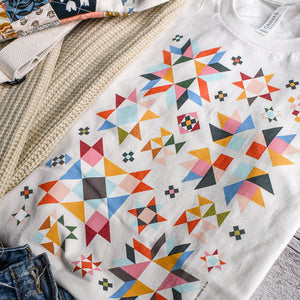Bright Quilt Block Tee / T-Shirt - 100% Cotton