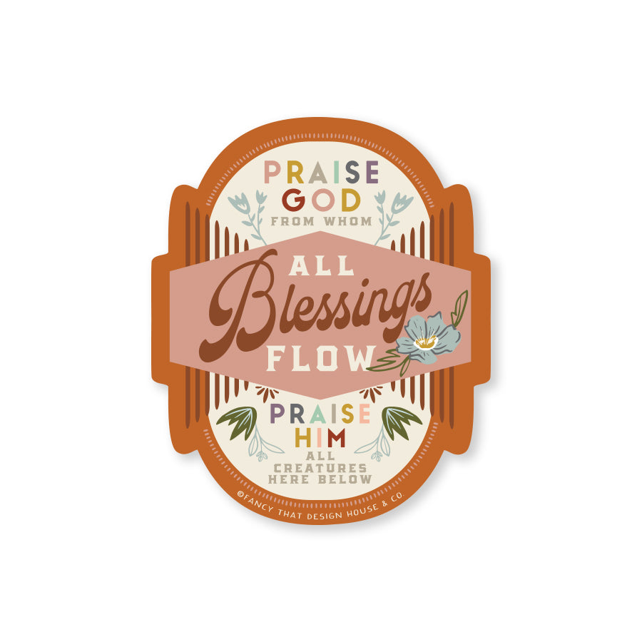 Praise God From Whom All Blessings Flow / Doxology Sticker