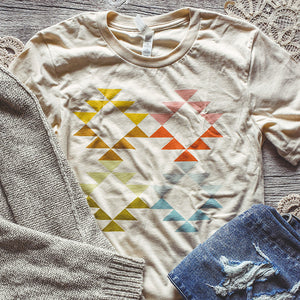 Geo Colorful Quad Block Tee / T shirt
